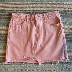 Lucky Brand Textured A line miniskirt in Pastel pink